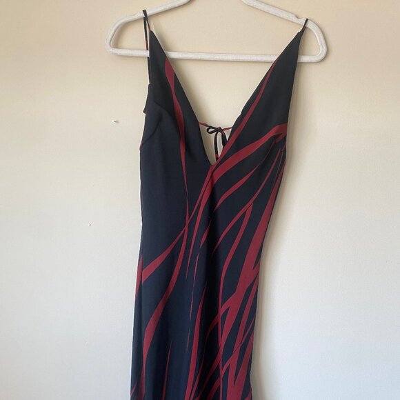 Women's Black and Red Dress - Picture 3 of 4